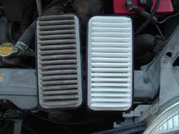 Old and new air filter