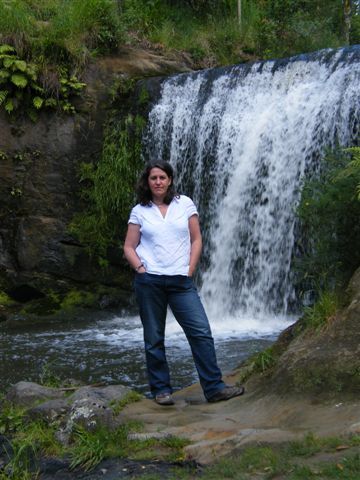 The waterfall in Oakley Creek