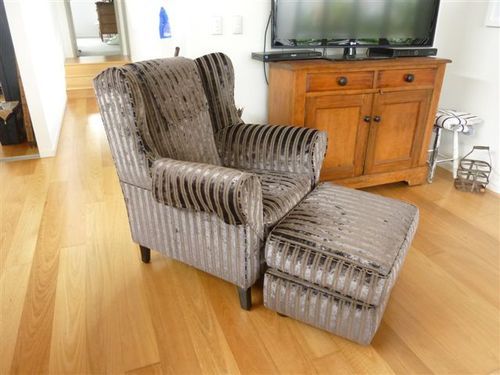 Get the modern look for your favourite armchair and we will match your footstool too.