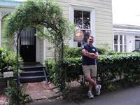 <p>
	Ross Thorby in front of his Franklin Rd house</p>

